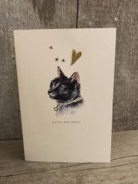 Elena Deshmukh Black Cat Card Sally Bourne interiors london uk muswell hill